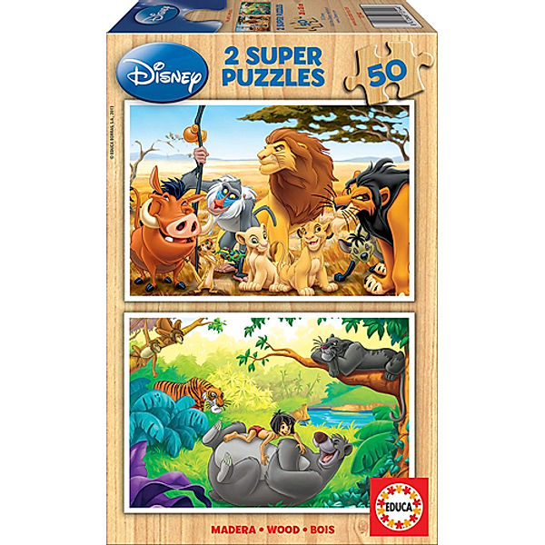 Educa Puzzle, Carletto Deutschland Holzpuzzle Animal Friends (Kinderpuzzle)