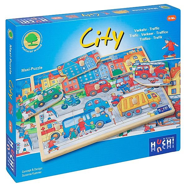 Holzpuzzle City
