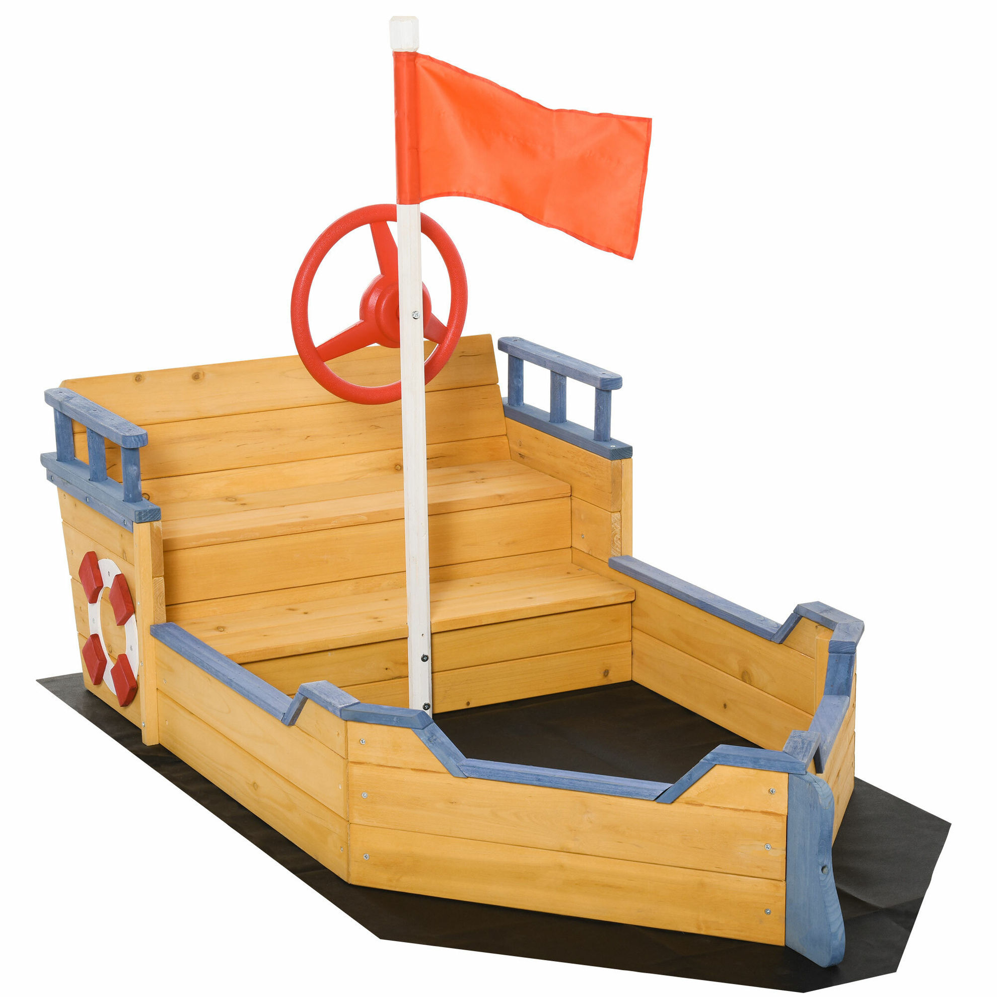 Holzspielboot für Kinder mit Sandkasten bestellen | Weltbild.de