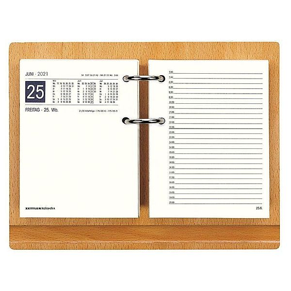 Holzuntersatz (Nr.333-0000) für Umlegekalender (Nr.338-0000)