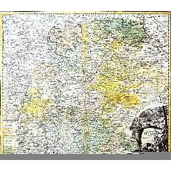 Homann, E: Historische Karte: Land Thüringen 1738, Erben Homann, Johann Ch. Homann