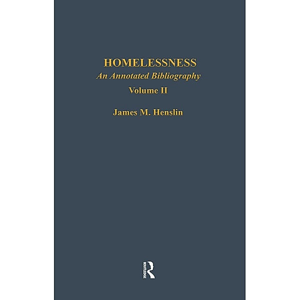 Homelessness, James M. Henslin