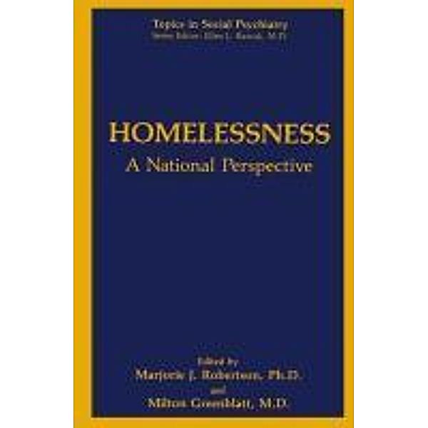 Homelessness / Topics in Social Psychiatry