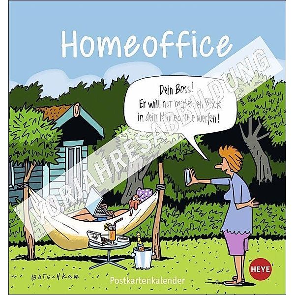 Homeoffice Postkartenkalender 2022, Peter Butschkow