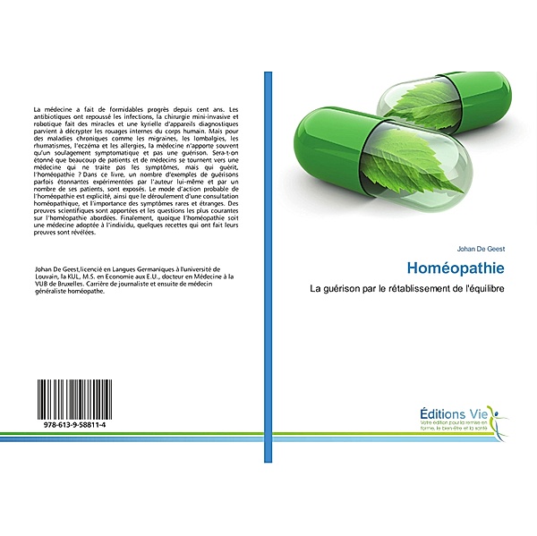 Homéopathie, Johan De Geest