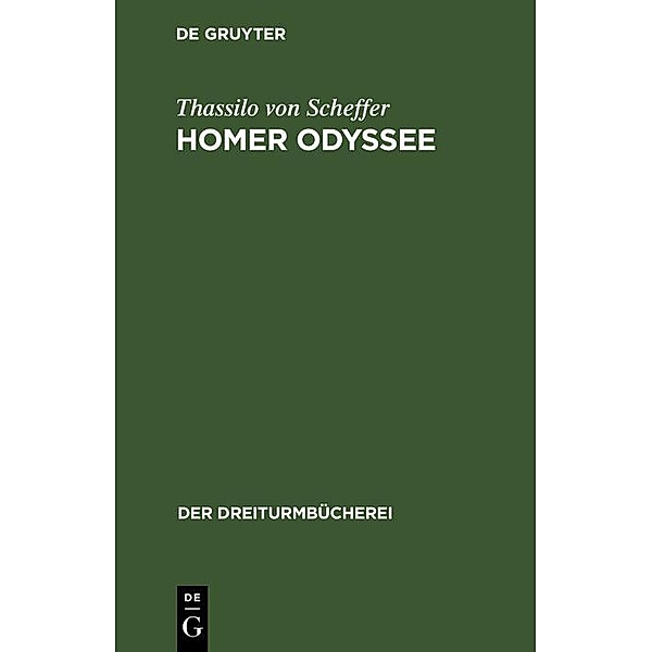 Homer Odyssee / Jahrbuch des Dokumentationsarchivs des österreichischen Widerstandes, Thassilo von Scheffer