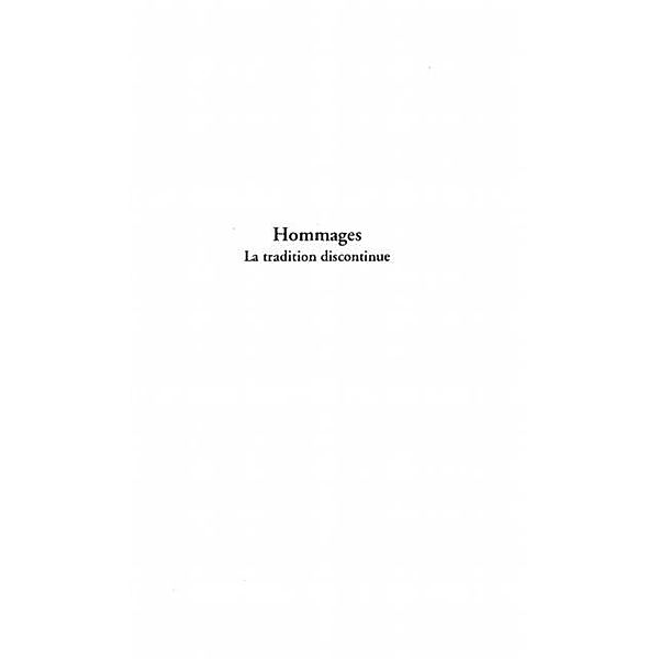 HOMMAGES / Hors-collection, Jean-Louis Deotte