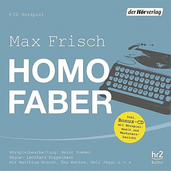 Homo Faber,7 Audio-CDs, Max Frisch