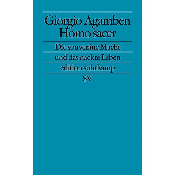 Homo sacer, Giorgio Agamben