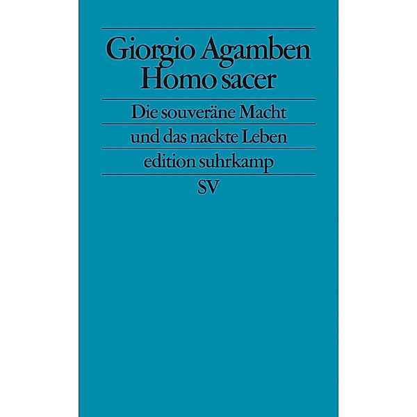 Homo sacer, Giorgio Agamben