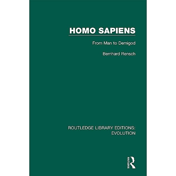 Homo Sapiens, Bernhard Rensch