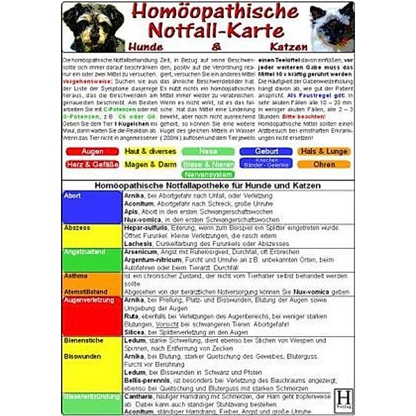 Homöopathische Notfall-Karte Hunde & Katzen