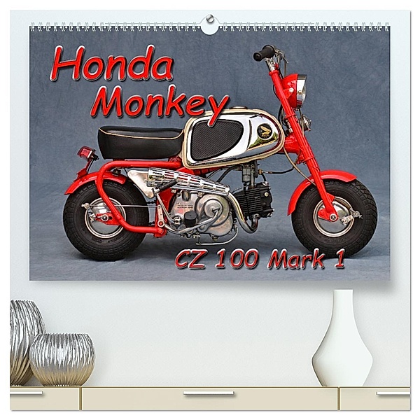 Honda Monkey CZ Mark 1 (hochwertiger Premium Wandkalender 2025 DIN A2 quer), Kunstdruck in Hochglanz, Calvendo, Ingo Laue