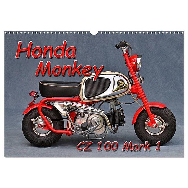 Honda Monkey CZ Mark 1 (Wandkalender 2024 DIN A3 quer), CALVENDO Monatskalender, Ingo Laue