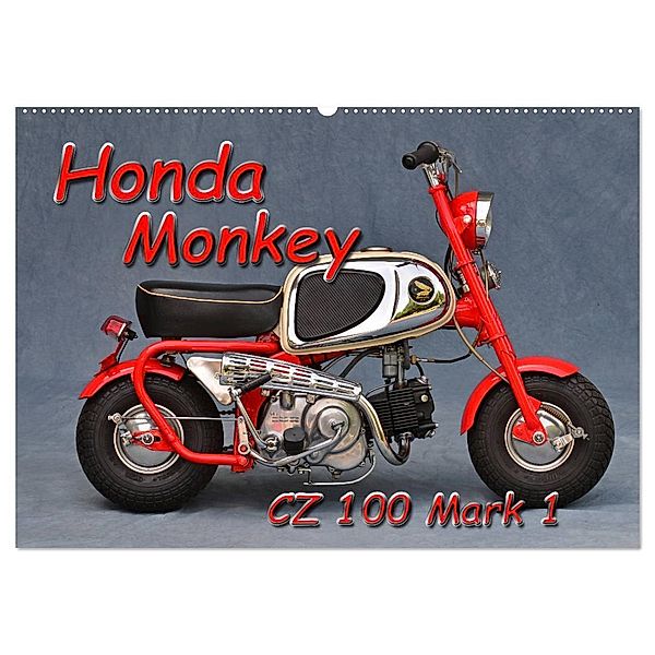 Honda Monkey CZ Mark 1 (Wandkalender 2025 DIN A2 quer), CALVENDO Monatskalender, Calvendo, Ingo Laue