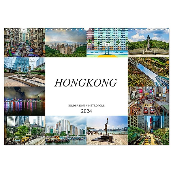 Hongkong Bilder einer Metropole (Wandkalender 2024 DIN A2 quer), CALVENDO Monatskalender, Dirk Meutzner