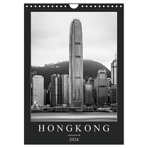 Hongkong schwarzweiß (Wandkalender 2024 DIN A4 hoch), CALVENDO Monatskalender, Sebastian Rost