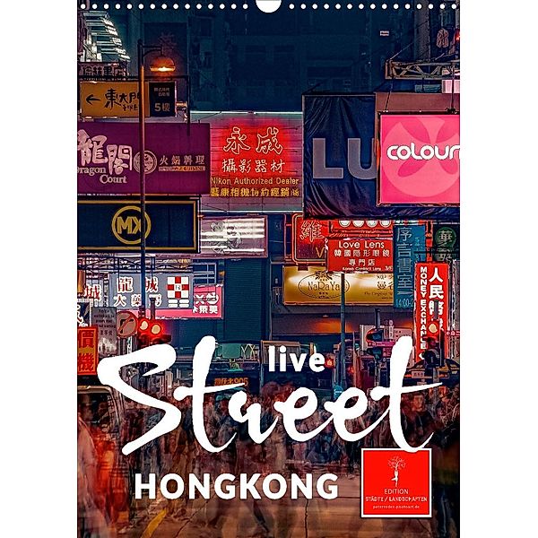 Hongkong Street live (Wandkalender 2023 DIN A3 hoch), Peter Roder