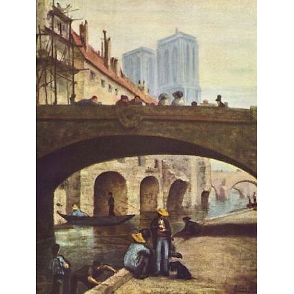 Honoré Daumier - Der Künstler vor Notre-Dame - 1.000 Teile (Puzzle)