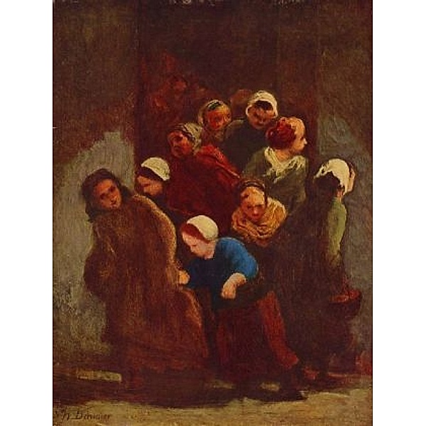 Honoré Daumier - Die Schule ist aus - 100 Teile (Puzzle)