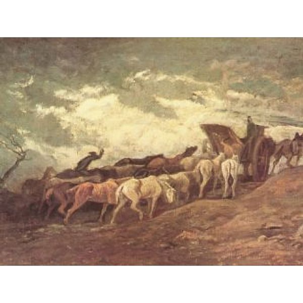 Honoré Daumier - Pferdezug - 100 Teile (Puzzle)