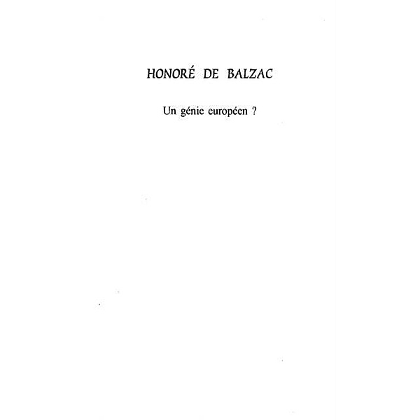 HONORE DE BALZAC / Hors-collection, Gilbert Gastho