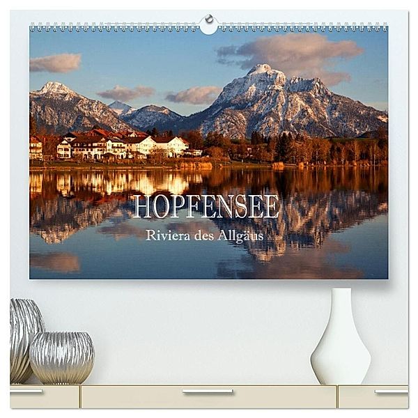 Hopfensee - Riviera des Allgäus (hochwertiger Premium Wandkalender 2025 DIN A2 quer), Kunstdruck in Hochglanz, Calvendo, Hans Pfleger