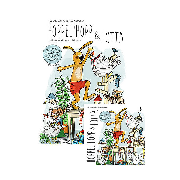 Hoppelihopp und Lotta (Set), m.  Buch, m.  Audio, Eva Zihlmann, Katrin Zihlmann