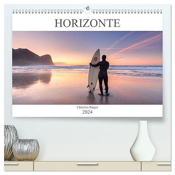Horizonte (hochwertiger Premium Wandkalender 2024 DIN A2 quer), Kunstdruck in Hochglanz, Christian Ringer