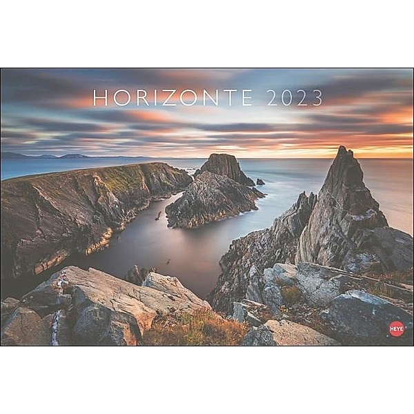 Horizonte Kalender 2023. Traumhafte Landschafts-Fotos in einem großen Wandkalender. Kalender Großformat - ein spektakulä