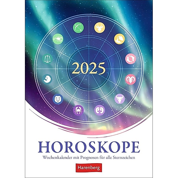 Horoskope Wochenkalender 2025 - Wochenkalender mit Prognosen für alle Sternzeichen