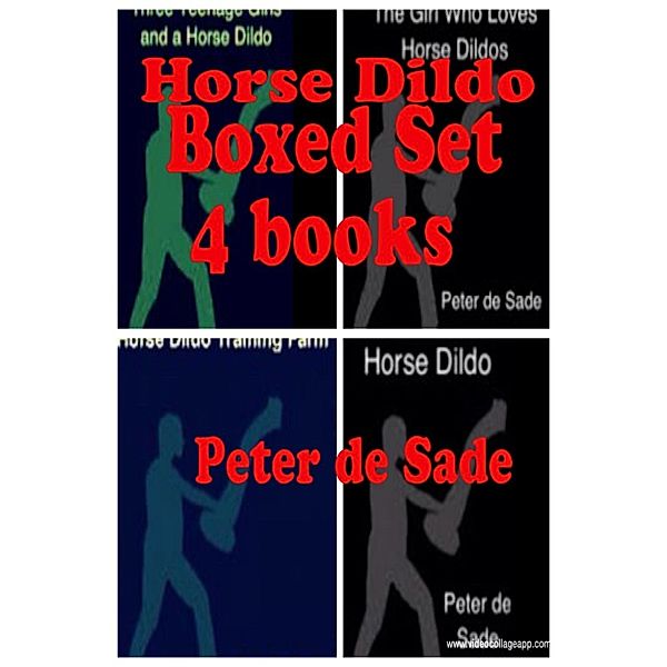 Horse Dildo Box Set 4 Books, Peter de Sade