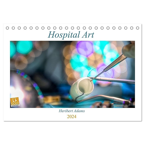 Hospital Art (Tischkalender 2024 DIN A5 quer), CALVENDO Monatskalender, Heribert Adams Lensviper