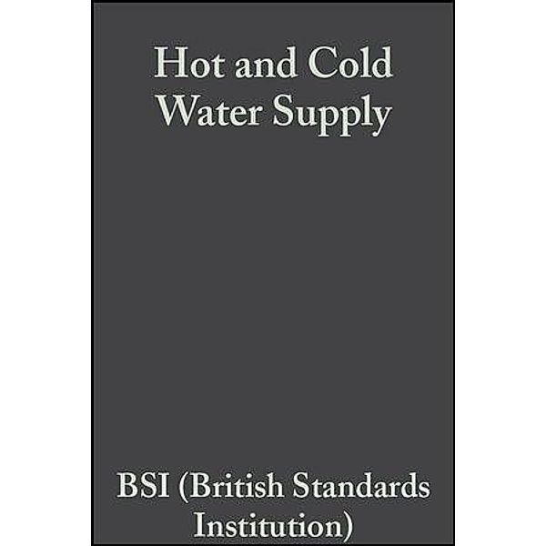 Hot and Cold Water Supply, BSI (The British Standards Institution), Robert H. Garrett