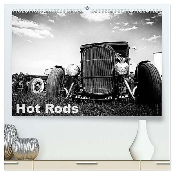 Hot Rods (hochwertiger Premium Wandkalender 2024 DIN A2 quer), Kunstdruck in Hochglanz, StrawfishStudio Berlin