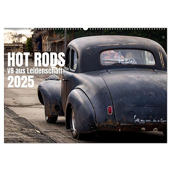 HOT RODS V8 aus Leidenschaft (Wandkalender 2025 DIN A2 quer), CALVENDO Monatskalender, Calvendo, Jekaczi Photo