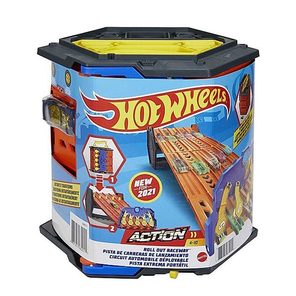 Mattel Hot Wheels Action Rollout Raceway Trackset