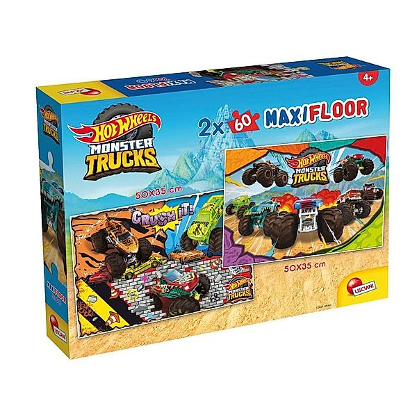 LiscianiGiochi HOT WHEELS PUZZLE MAXIFLOOR 2 X 60