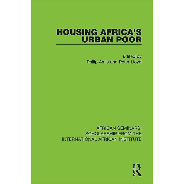 Housing Africa's Urban Poor