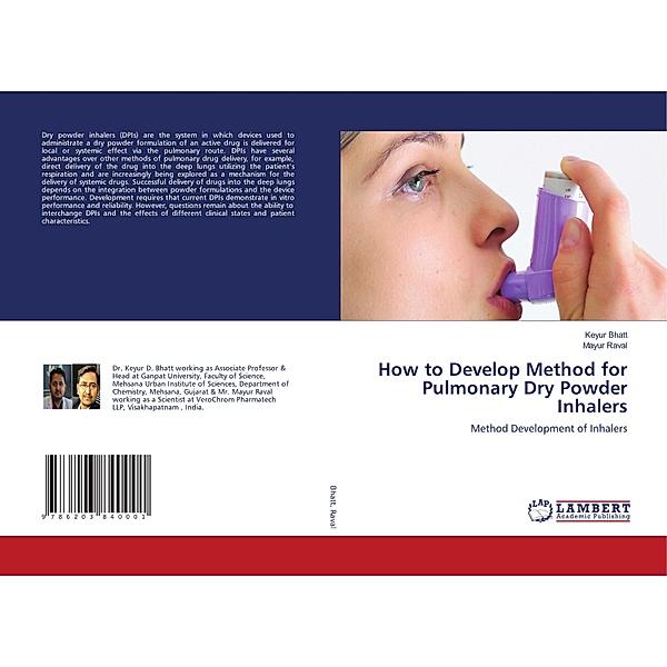How to Develop Method for Pulmonary Dry Powder Inhalers, Keyur Bhatt, Mayur Raval