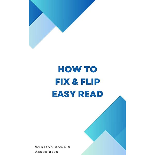 How to Fix and Flip Easy to Read Book, Frank Vogel