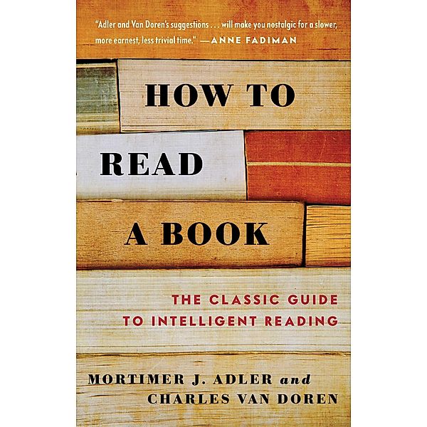 How to Read a Book, Mortimer J. Adler, CHARLES VAN DOREN