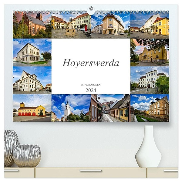 Hoyerswerda Impressionen (hochwertiger Premium Wandkalender 2024 DIN A2 quer), Kunstdruck in Hochglanz, Dirk Meutzner
