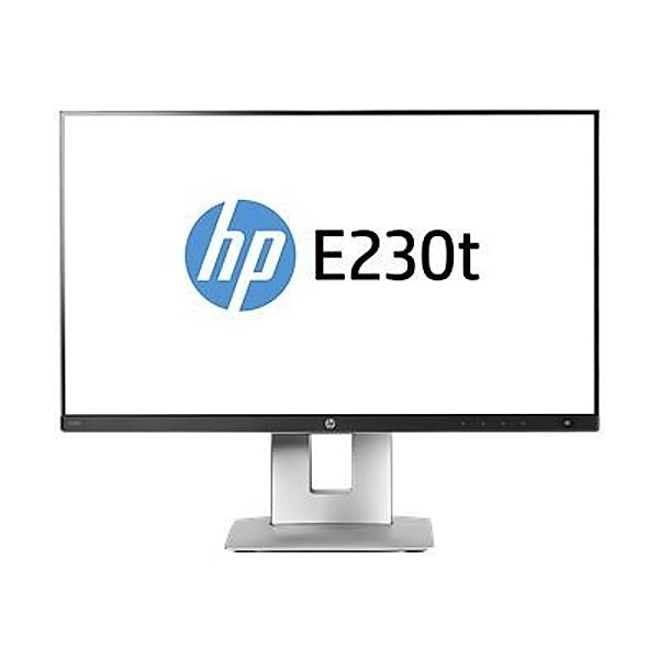 HP EliteDisplay E230t 58,4cm 23Zoll Touch Monitor IPS LED Backlight 5ms 16:9 250cd/m2 VGA DP HDMI 3 Jahre Garantie