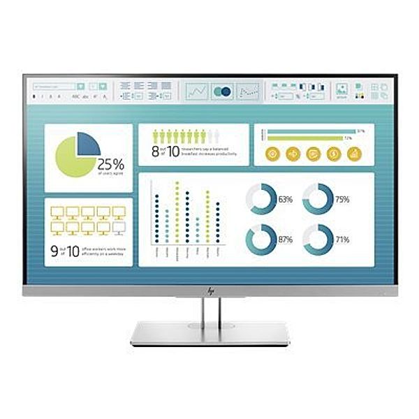 HP EliteDisplay E273 68,5cm 27Zoll IPS LED Backlight 5ms 16:9 250cd/m2 1920x1080 VGA DP HDMI Pivot Höhenverst.