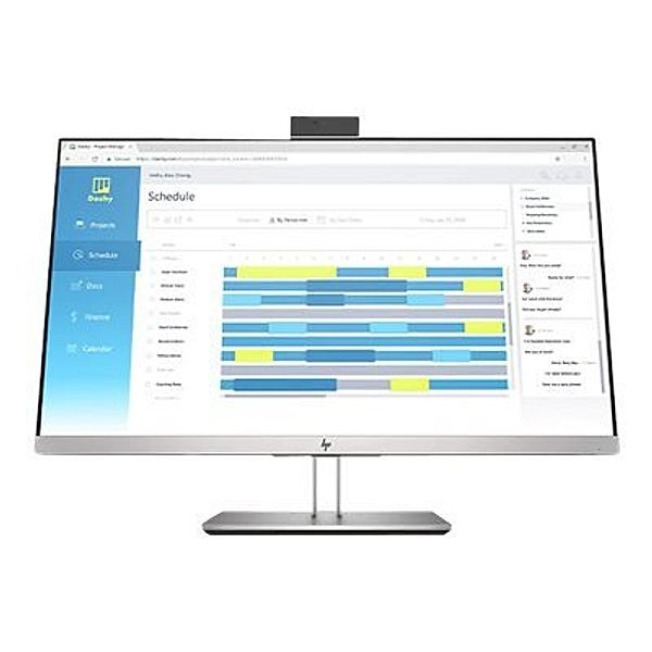 HP EliteDisplay E273d 68,5cm 27Z IPS FHD Docking Monitor HDMI DP VGA RJ-45 USB Type-C 4xUSB 3.1 Popup Cam Daisy Chain pivot 3J. Gar.