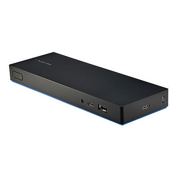 HP USB-C Dock G4 USB-C Alt mode. Support: 1x 4K or 3x WSXGA+ monitors Power button