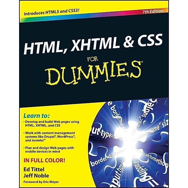 HTML, XHTML and CSS For Dummies, Ed Tittel, Jeff Noble