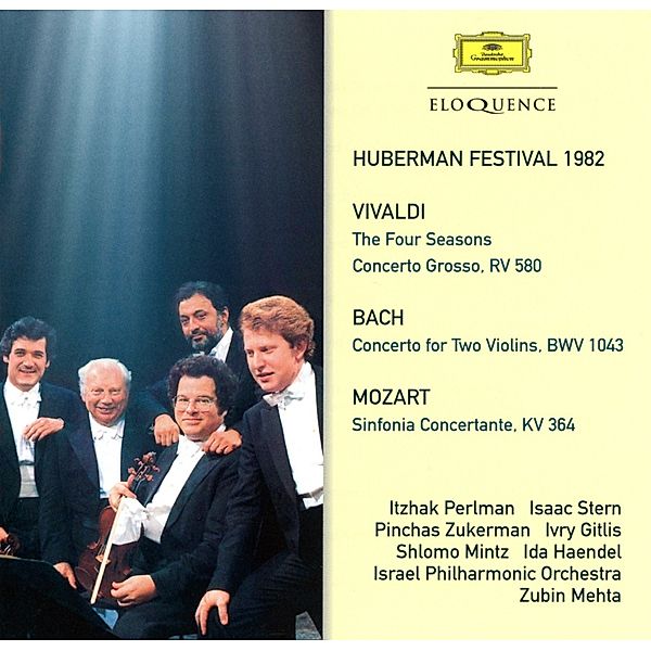 Huberman Festival 1982, Perlman, Stern, Zukerman, Gitlis, Mintz, Haendel, Mehta