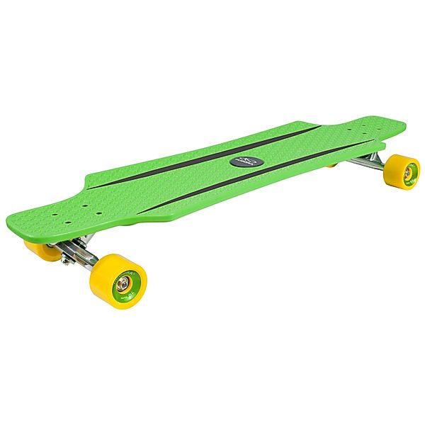 Hudora Longboard Cruise Star grün/gelb 12812